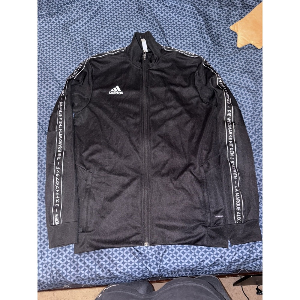 Adidas Climalite Tape Full Zip Track Jacket Men's Size M